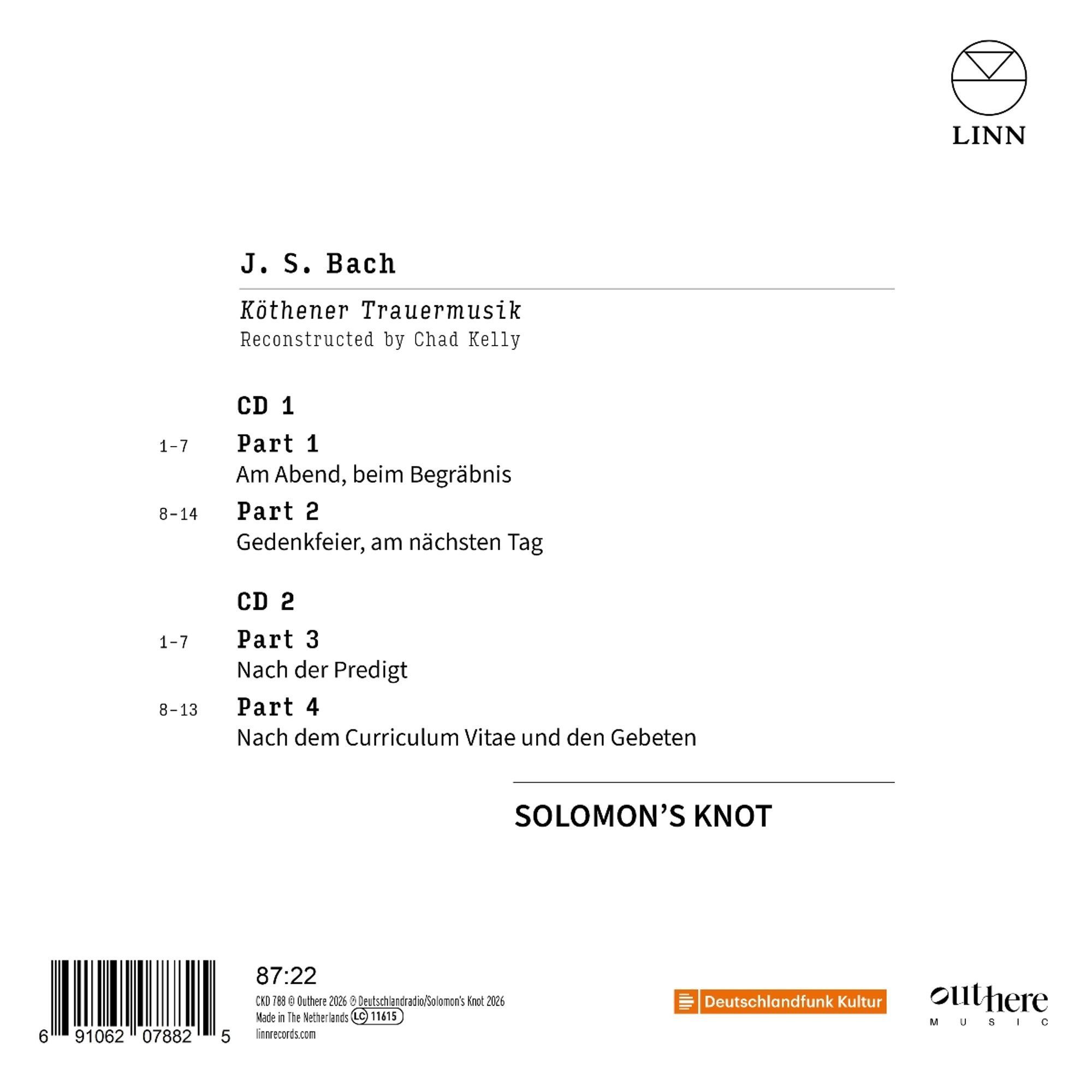 Bach: Kothener Trauermusik (Reconstructed by Chad Kelly) - Solomon's Knot – Image 2