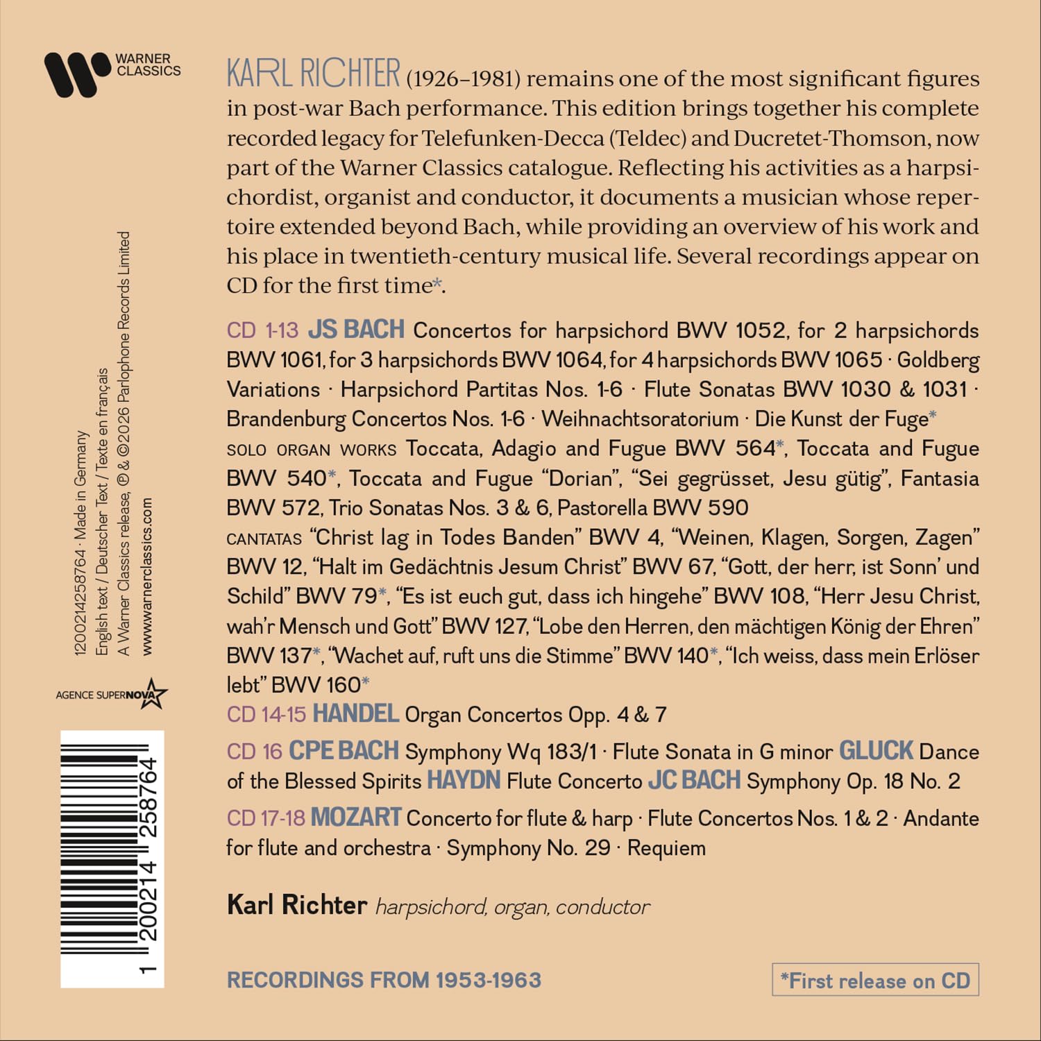 The Complete Teldec & Ducretet-Thomson Recordings - Karl Richter - Image 2