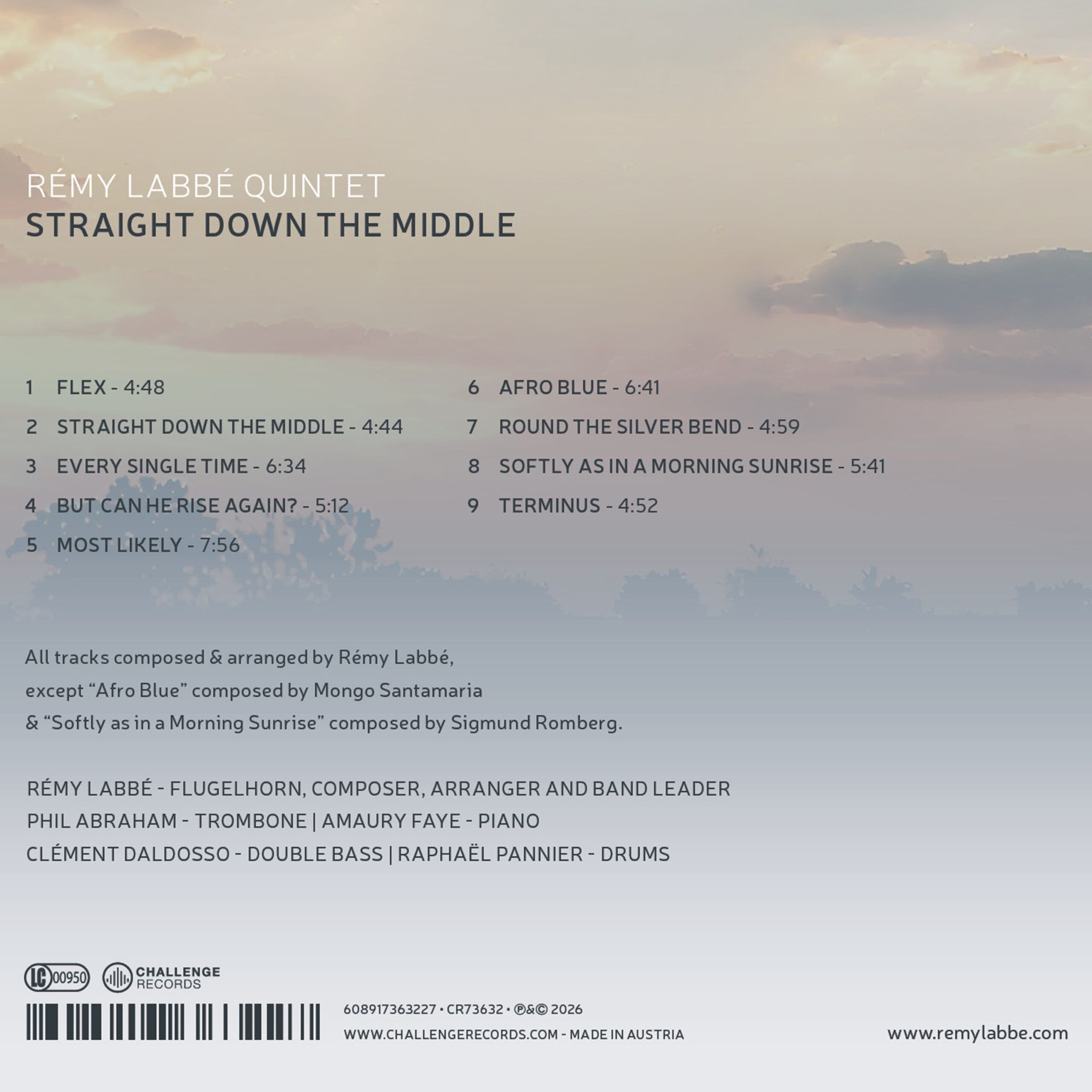 Straight Down The Middle - Remy Labbé Quintet - Afbeelding 2