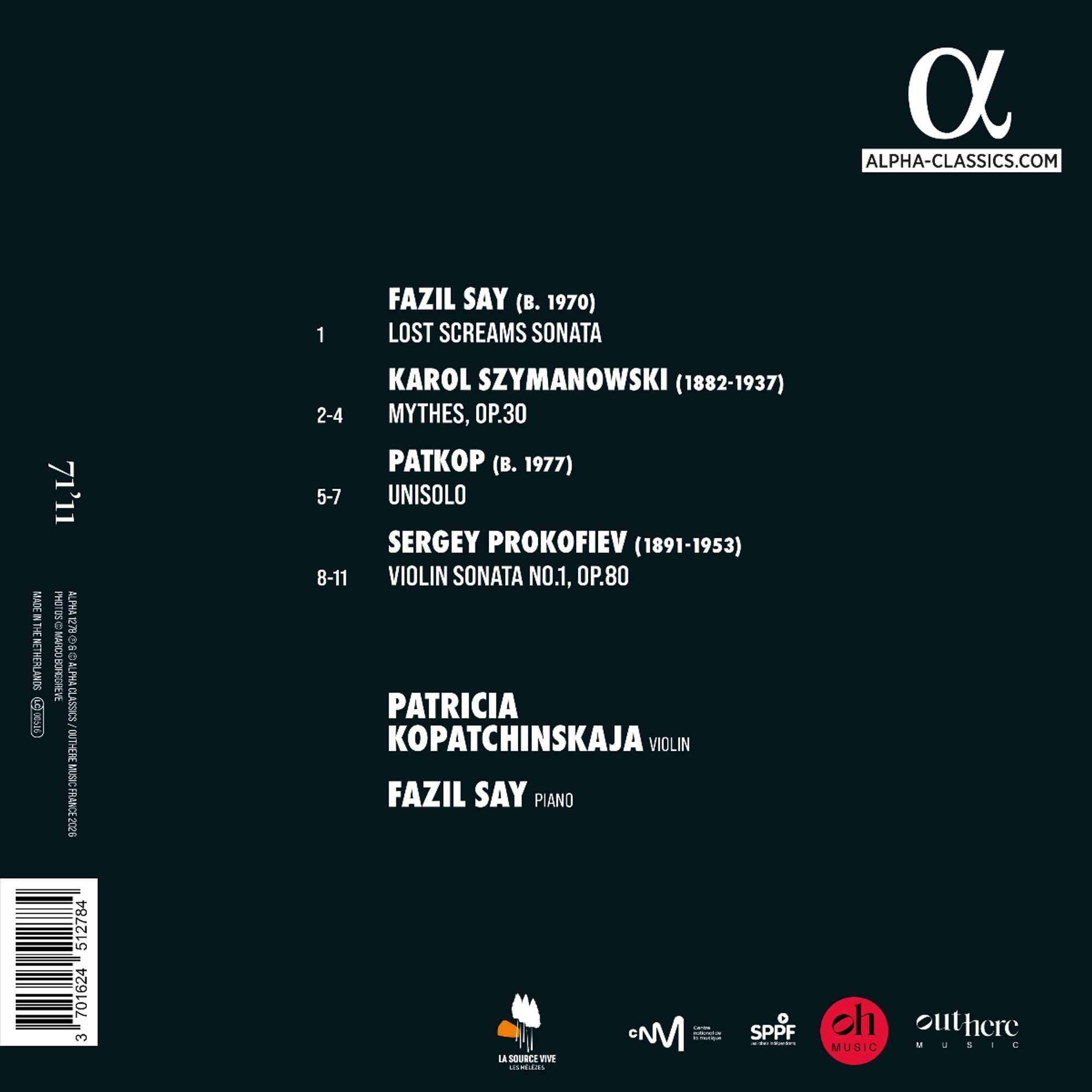 Sergei Prokofiev / Karol Szymanowski - Fazil Say & Patricia Kopatchinskaja - Image 2