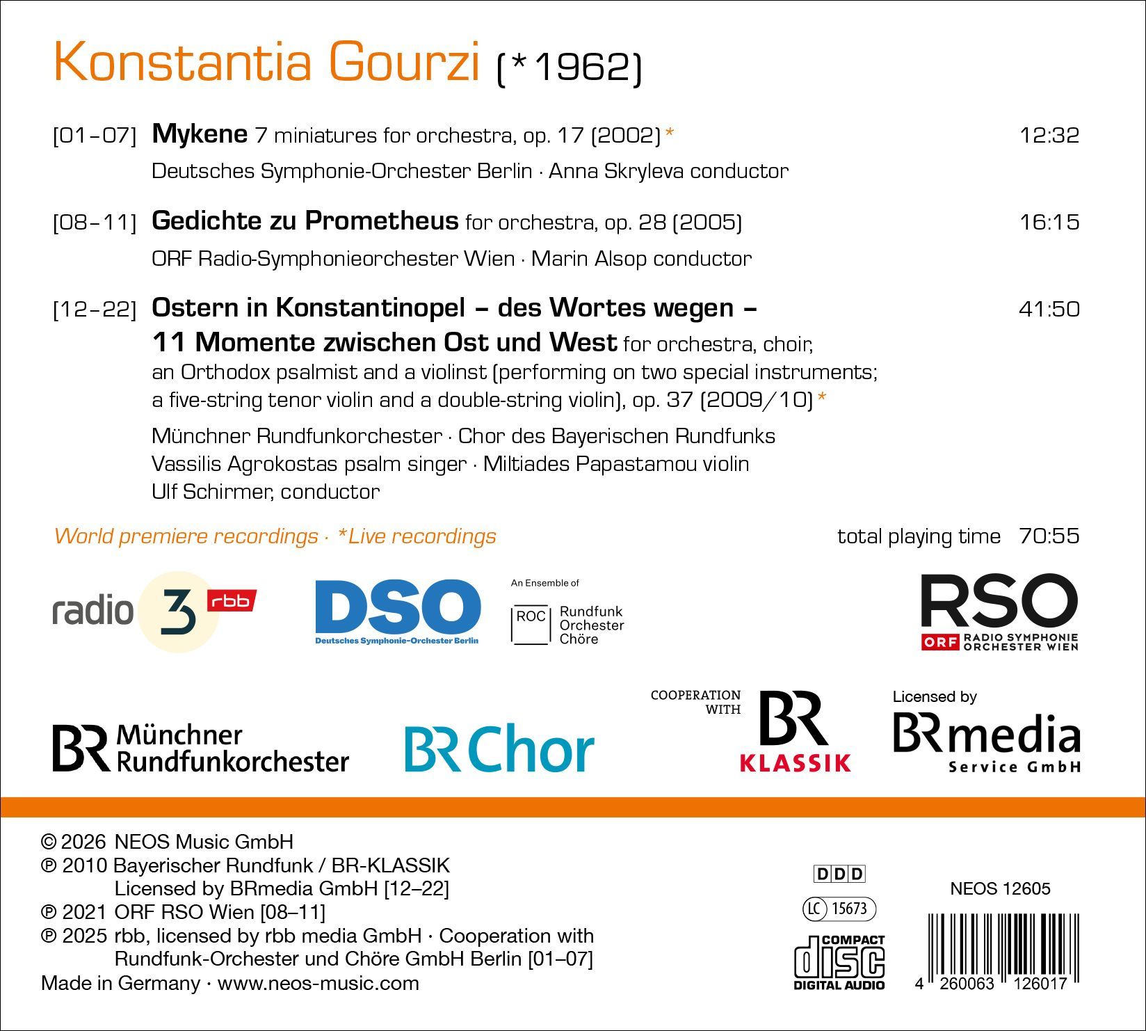 Konstantia Gourzi: Logos, Works For Orchestra - Image 2