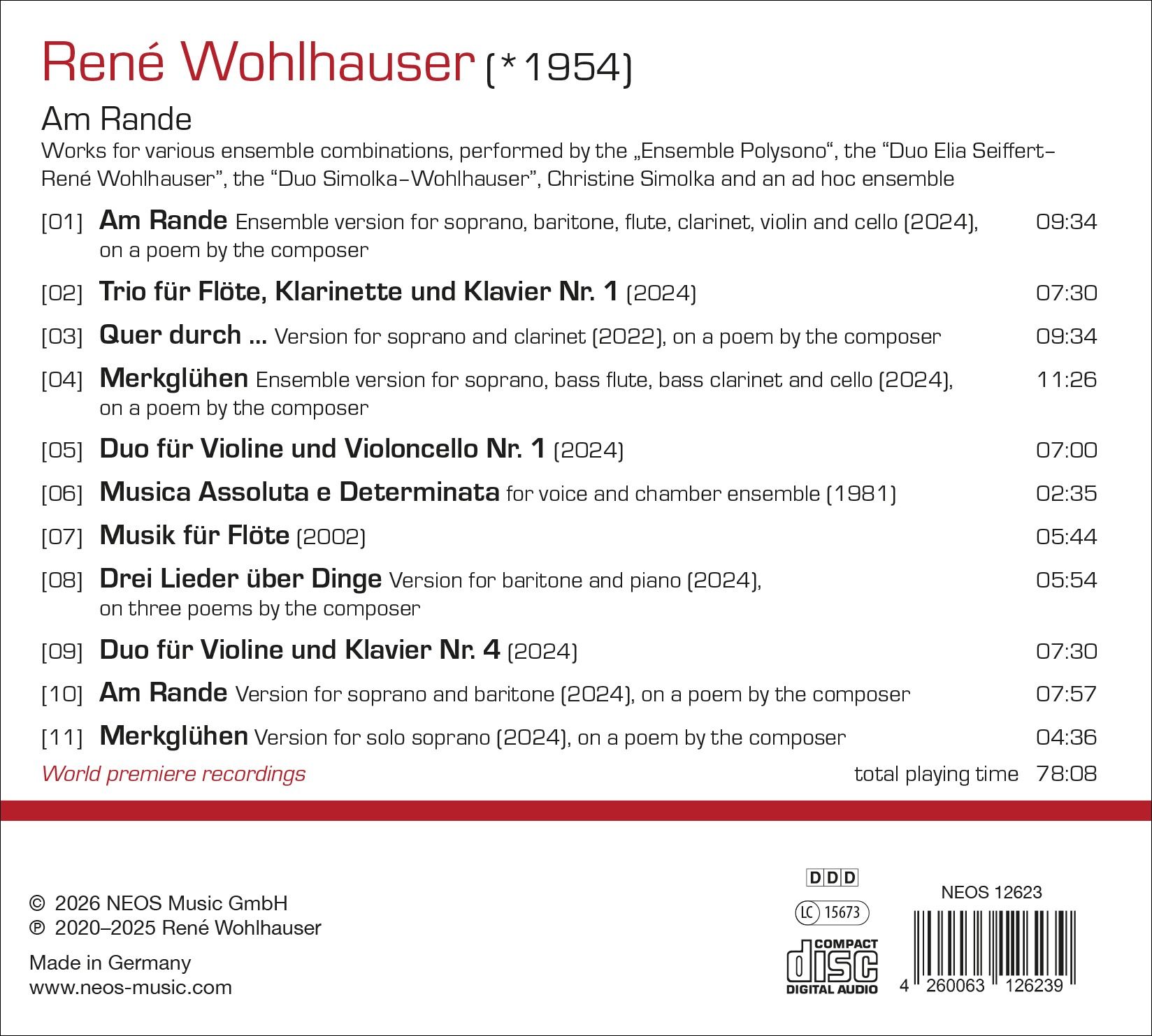 René Wohlhauser: Am Rande - Ensemble Polysono - Image 2