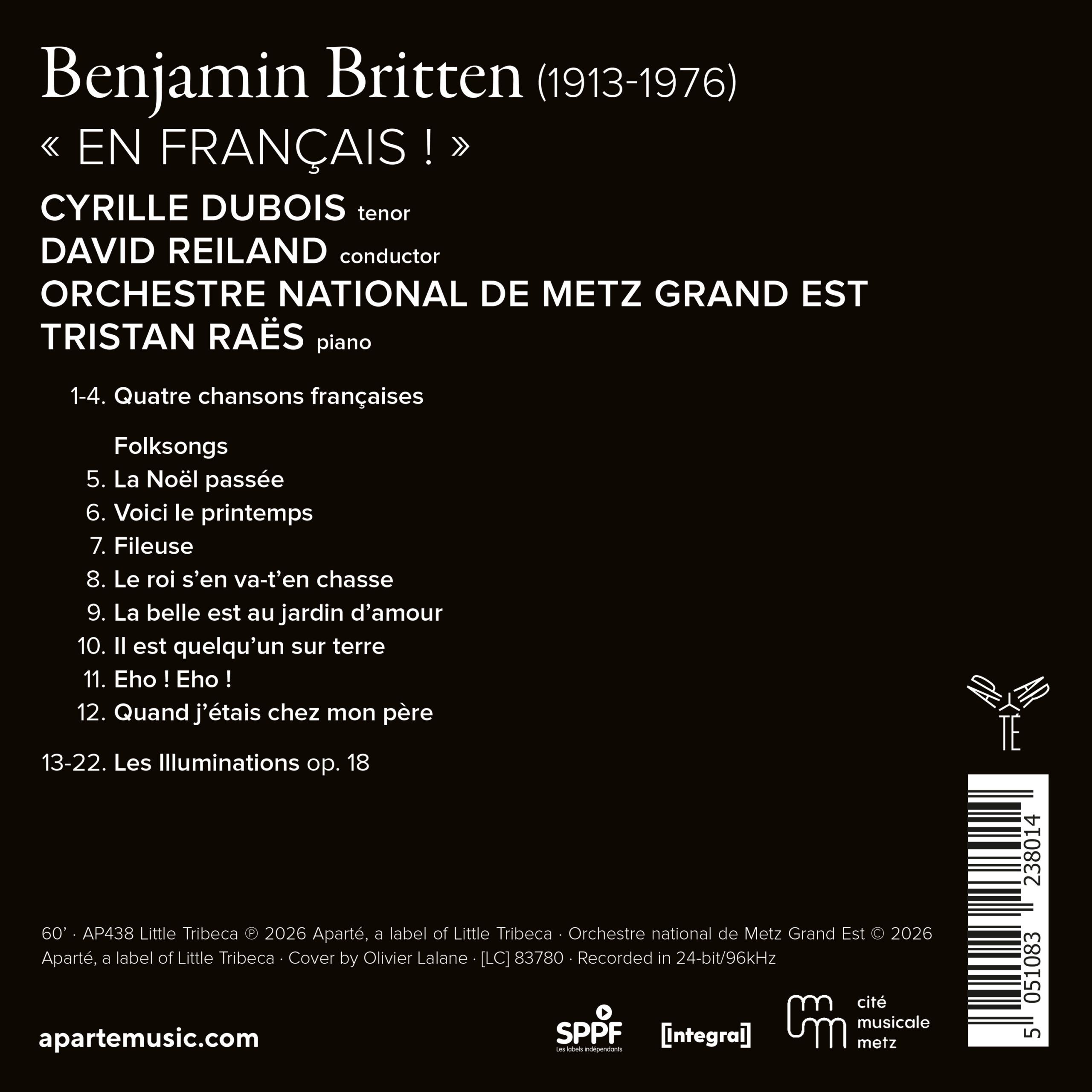 Britten « En Français ! » - Cyrille Dubois – Image 2
