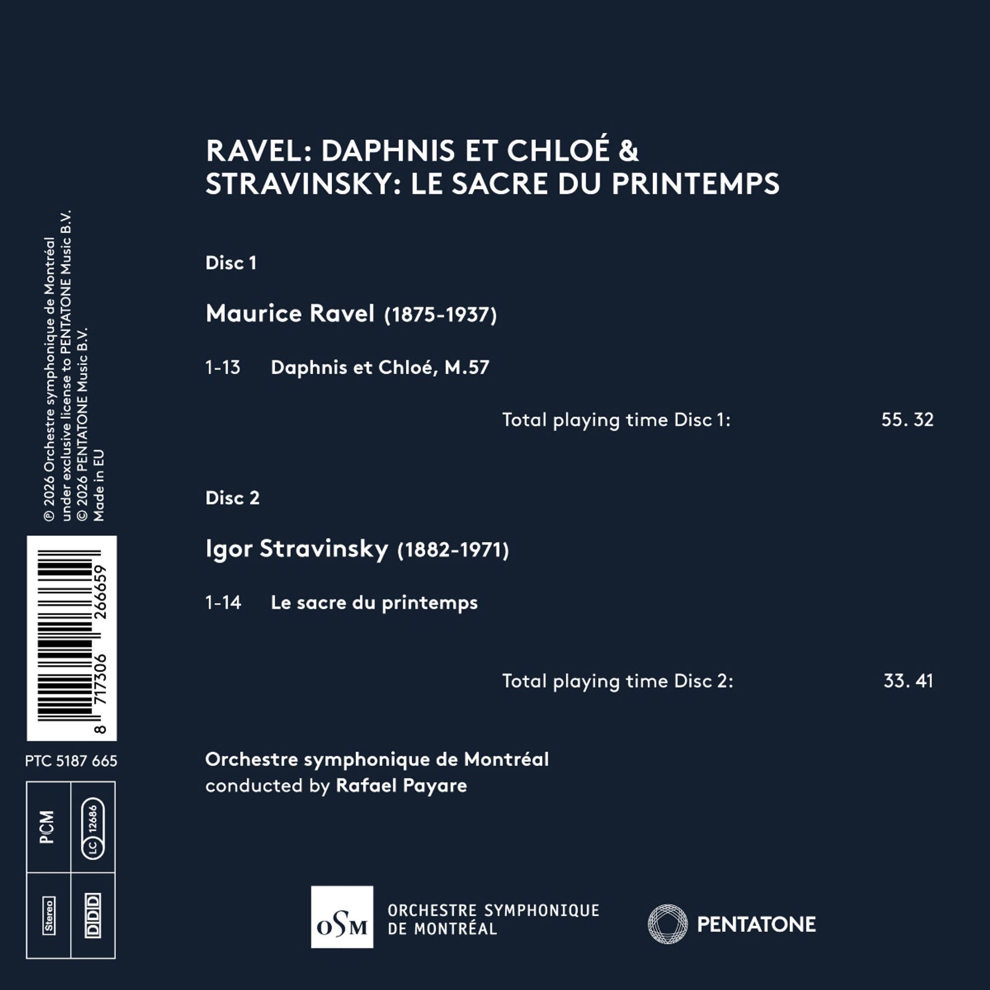 Ravel: Daphnis Et Chloé & Stravinsky: Le Sacre Du Printemps - Rafael Payare – Image 2