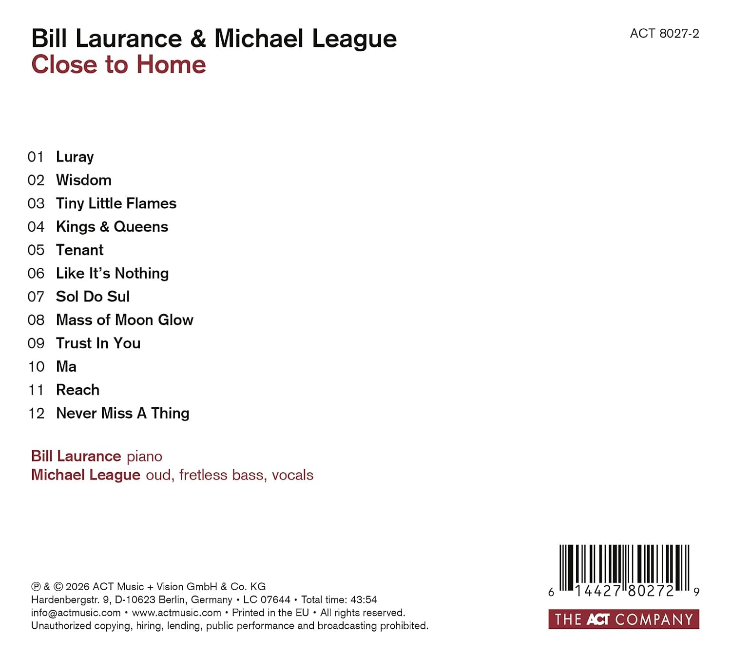 Palmer Edition IV: Close to Home - Bill Laurance & Michael League - Image 3