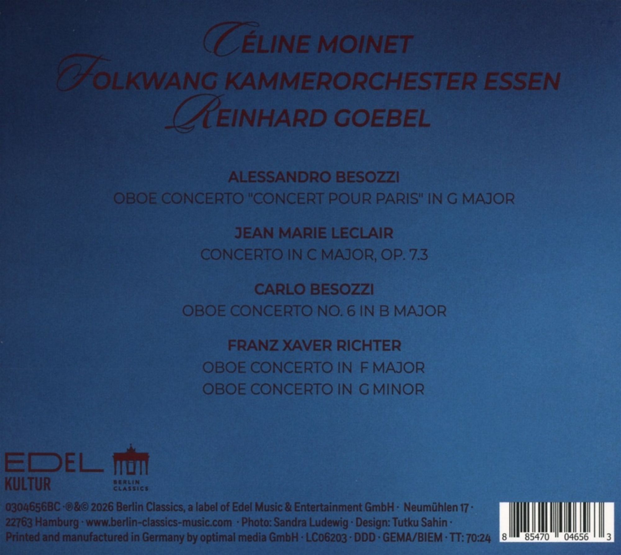 Concert Pour Paris: Baroque Oboe Concertos - Céline Moinet – Image 2