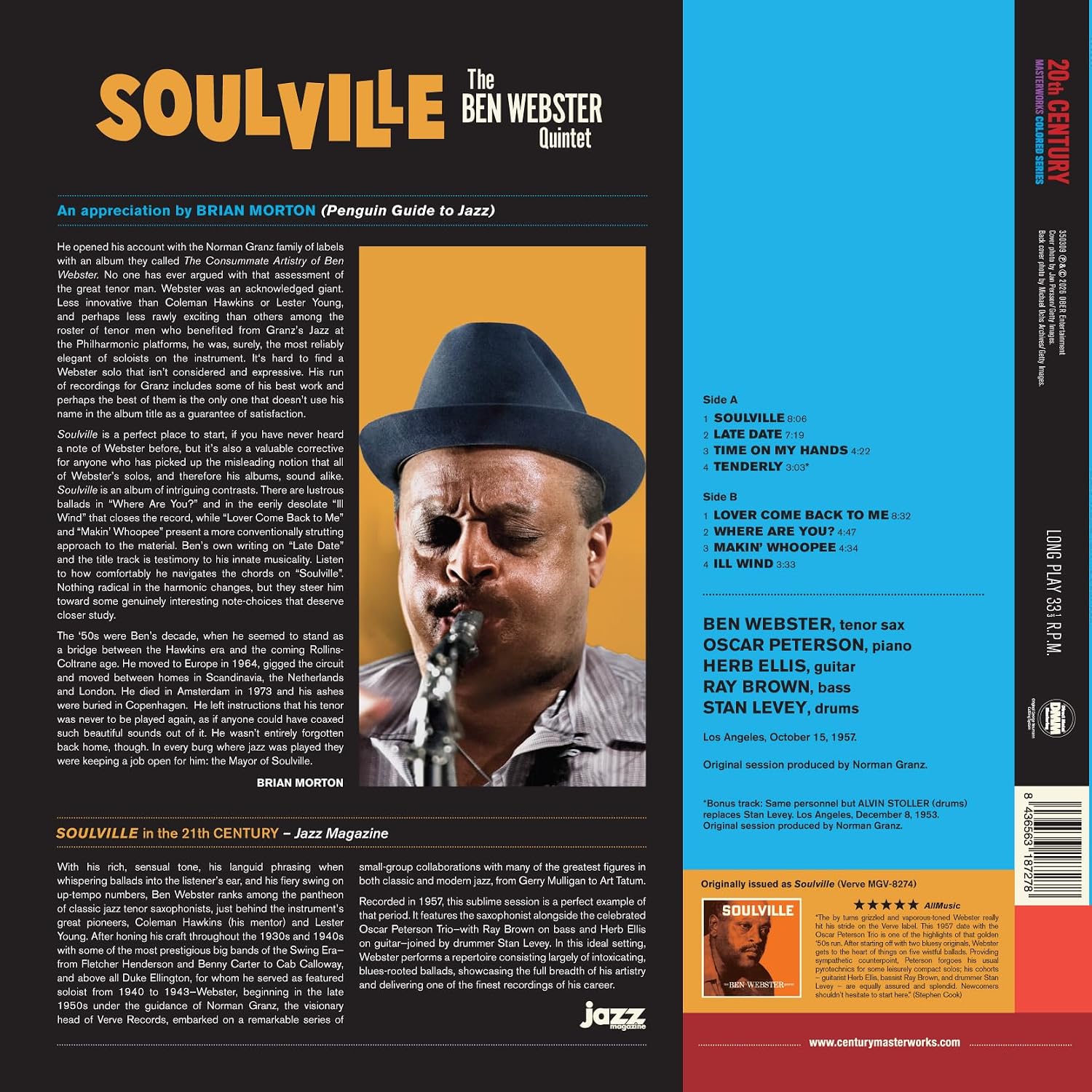 Soulville (Vinyl) - Ben Webser - Afbeelding 2